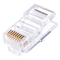 Разъём RJ-45 8P8C, для плоского кабеля, 3 зубца, тип Х TP-8P8C-S3