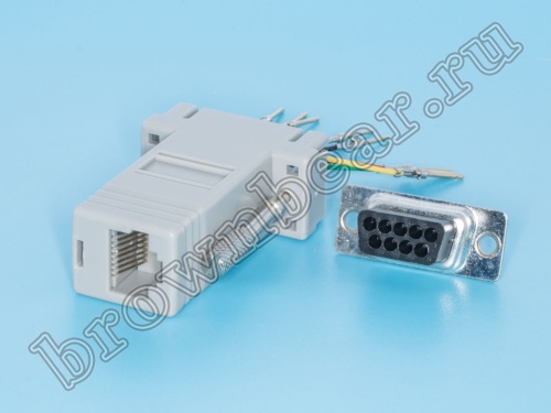 Переходник D-SUB 9 вилка - RJ45 гнездо GC-9MT8 фото 3