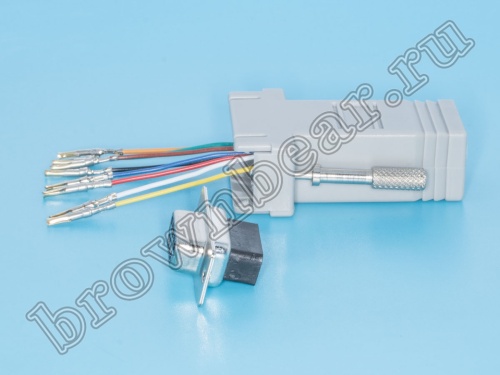 Переходник D-SUB 9 гнездо - RJ45 гнездо GC-9FT8 фото 4