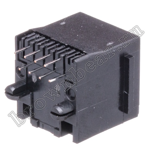 Разъём RJ-45 гнездо на плату, 8P8C, тип 3 TJ3-8P8C фото 5