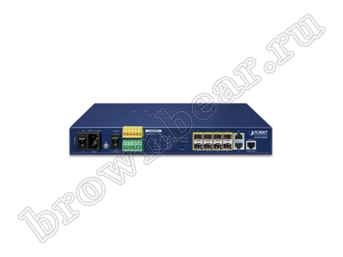 MGSD-10080F Управляемый L2+ коммутатор Planet, Metro Ethernet  6 слотов SFP 100/1000Мб/с, 2 слота 1000/2500Мб/с, 2 порта RJ-45 10/100/1000Мб/с